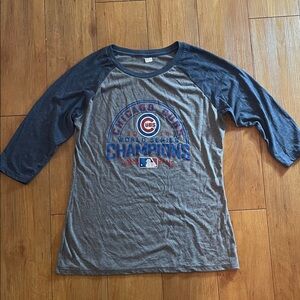 Chicago Cubs MLB Jersey Tee | Men’s Small / Women’s Small | ScoopNeck 3/4 Sleeve